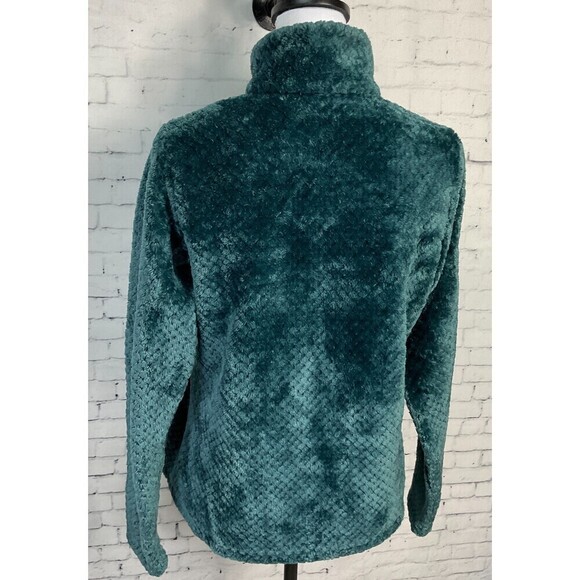 Columbia Women Teal Quarter Zip Long Sleeve Fleece Collared Pull On Jacket M R1 - Picture 7 of 12